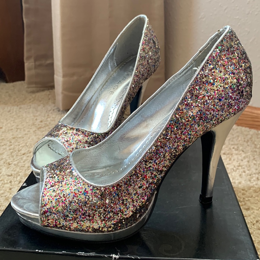 Rampage Multi Sparkle Heels